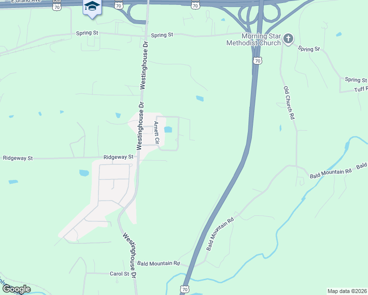 map of restaurants, bars, coffee shops, grocery stores, and more near 305 Arnett Circle in Hot Springs