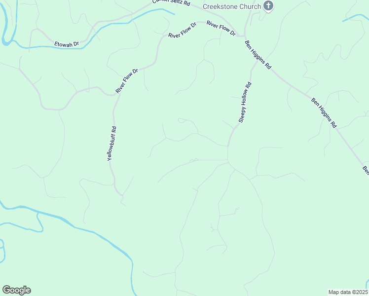 map of restaurants, bars, coffee shops, grocery stores, and more near 261 Brookwoods Lane in Dahlonega