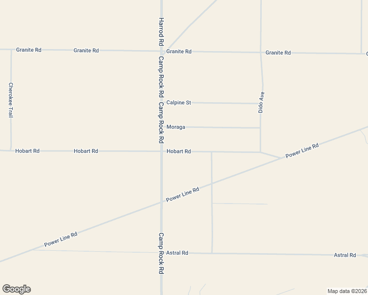 map of restaurants, bars, coffee shops, grocery stores, and more near 36987 Moraga in Lucerne Valley