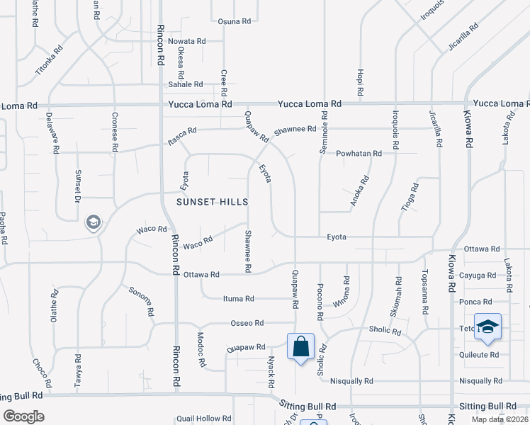 map of restaurants, bars, coffee shops, grocery stores, and more near 20385 Eyota in Apple Valley