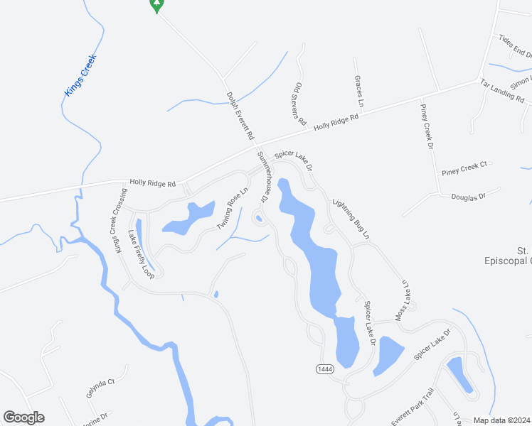 map of restaurants, bars, coffee shops, grocery stores, and more near 337 Summerhouse Drive in Holly Ridge