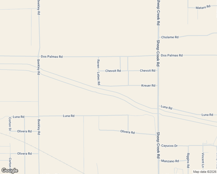 map of restaurants, bars, coffee shops, grocery stores, and more near 3789 Kreuer Road in Phelan