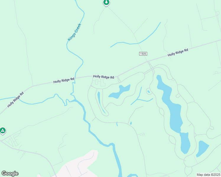 map of restaurants, bars, coffee shops, grocery stores, and more near 134 Twining Rose Lane in Holly Ridge