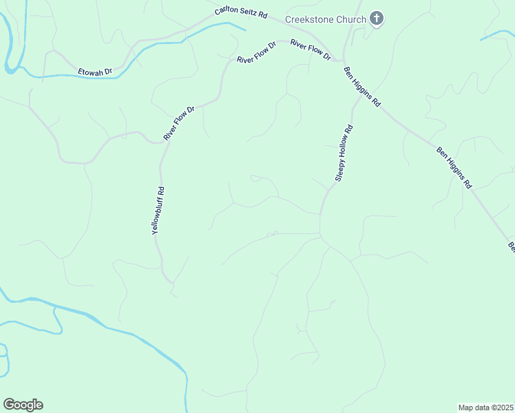 map of restaurants, bars, coffee shops, grocery stores, and more near 261 Brookwoods Lane in Dahlonega