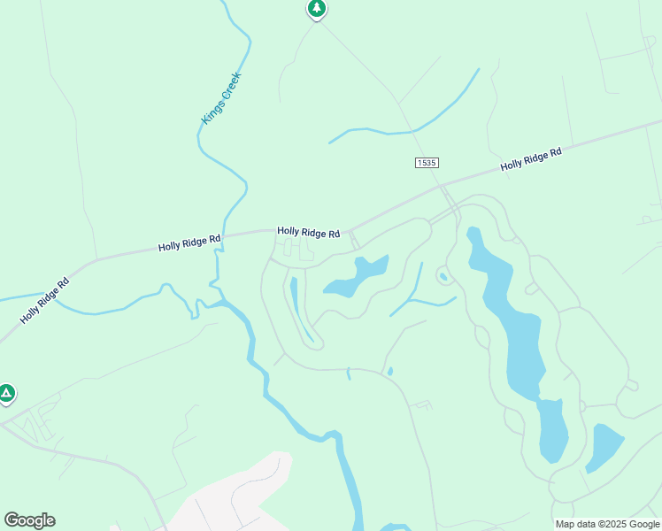 map of restaurants, bars, coffee shops, grocery stores, and more near 134 Twining Rose Lane in Holly Ridge