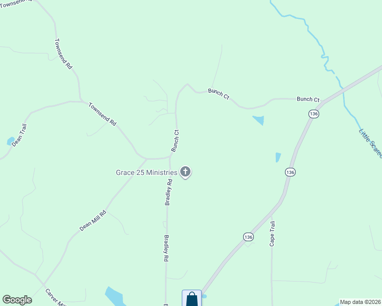 map of restaurants, bars, coffee shops, grocery stores, and more near 1057 Bunch Court in Talking Rock