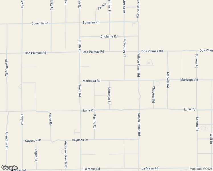 map of restaurants, bars, coffee shops, grocery stores, and more near 6289 Maricopa Road in Phelan