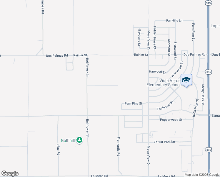 map of restaurants, bars, coffee shops, grocery stores, and more near 11439 Maricopa Road in Victorville