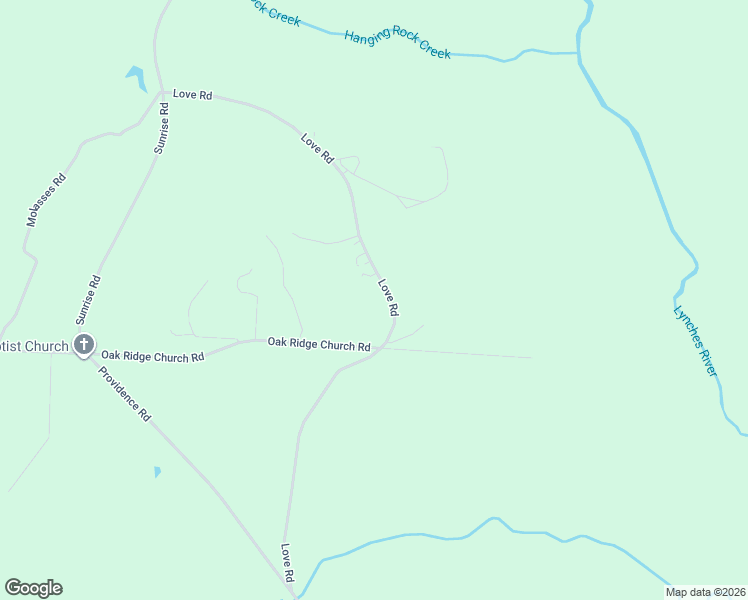 map of restaurants, bars, coffee shops, grocery stores, and more near 3577 Love Road in Kershaw