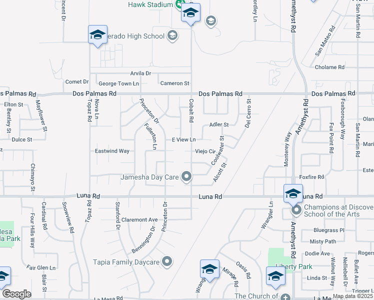 map of restaurants, bars, coffee shops, grocery stores, and more near 13288 Viejo Circle in Victorville