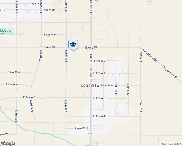 map of restaurants, bars, coffee shops, grocery stores, and more near East Avenue West 4 in Pearblossom