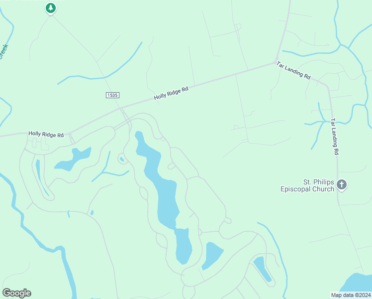 map of restaurants, bars, coffee shops, grocery stores, and more near 313 Lightning Bug Lane in Holly Ridge