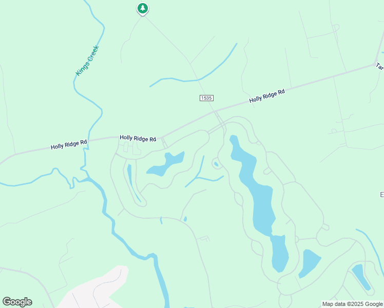 map of restaurants, bars, coffee shops, grocery stores, and more near 222 Twining Rose Lane in Holly Ridge