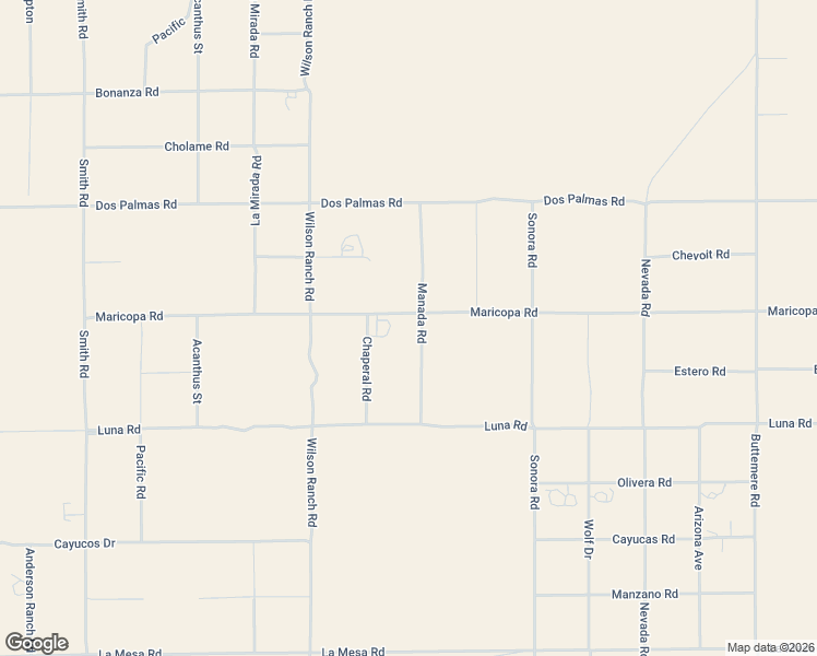 map of restaurants, bars, coffee shops, grocery stores, and more near 6677 Maricopa Road in Phelan
