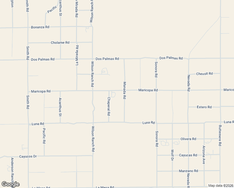 map of restaurants, bars, coffee shops, grocery stores, and more near 6677 Maricopa Road in Phelan