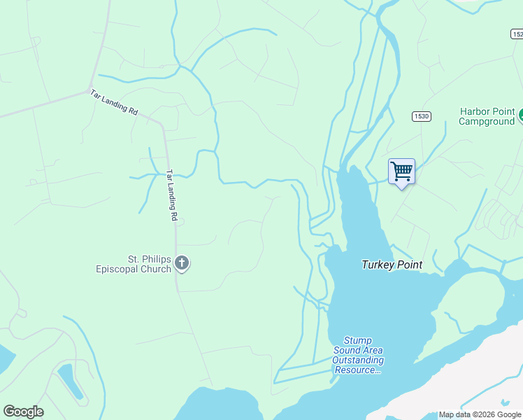 map of restaurants, bars, coffee shops, grocery stores, and more near 205 Royal Palm Way in Holly Ridge