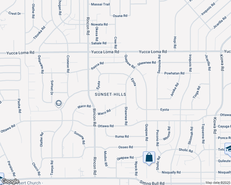 map of restaurants, bars, coffee shops, grocery stores, and more near 20270 Wadena Road in Apple Valley