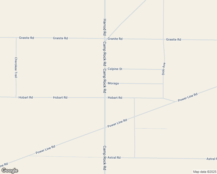 map of restaurants, bars, coffee shops, grocery stores, and more near Camp Rock Road in Lucerne Valley