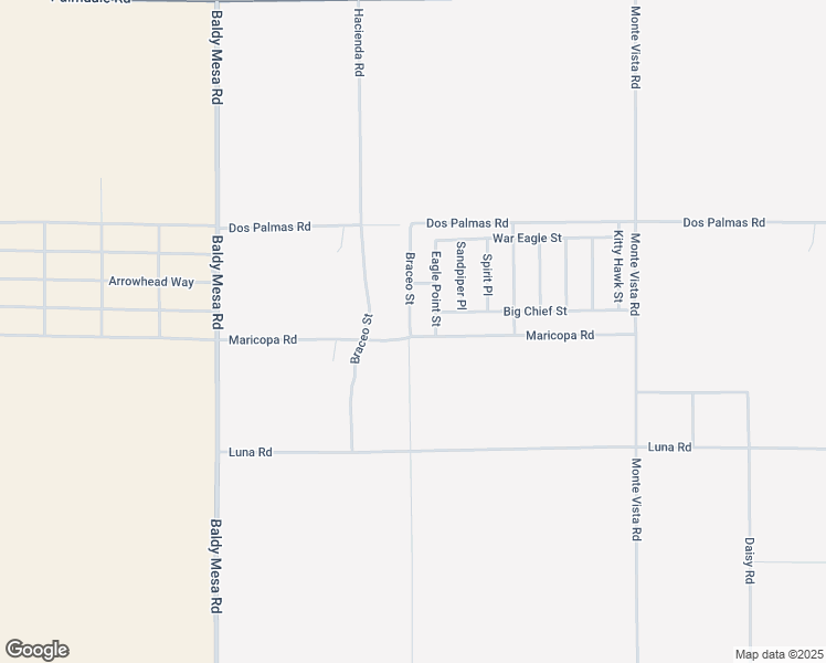 map of restaurants, bars, coffee shops, grocery stores, and more near Maricopa Road in Victorville