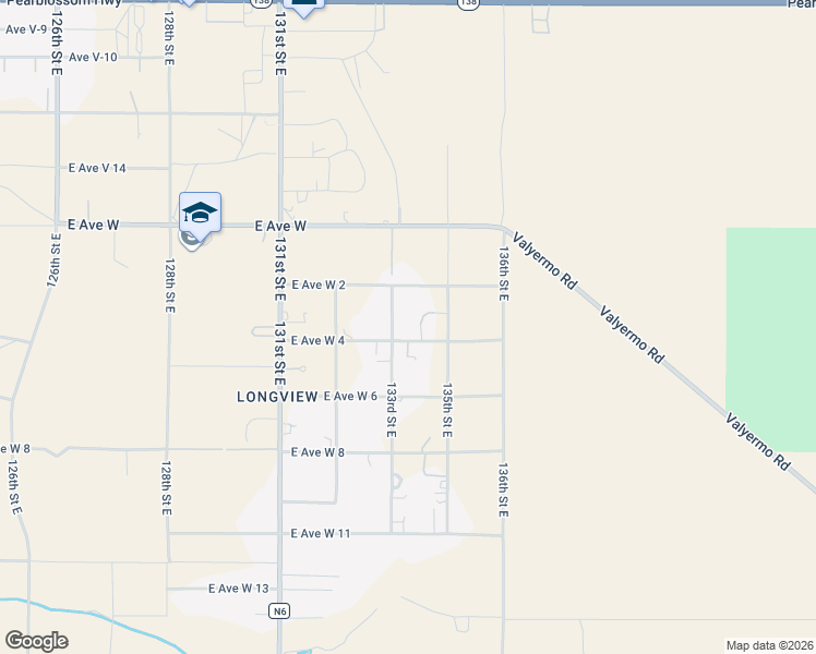 map of restaurants, bars, coffee shops, grocery stores, and more near in Pearblossom