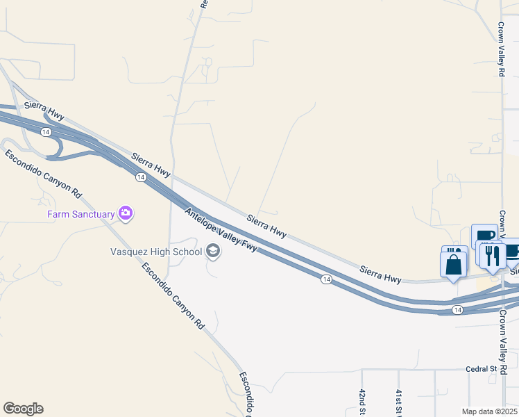 map of restaurants, bars, coffee shops, grocery stores, and more near Hypotenuse Road in Acton