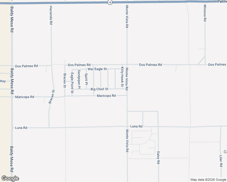 map of restaurants, bars, coffee shops, grocery stores, and more near 10415 Big Chief Street in Victorville