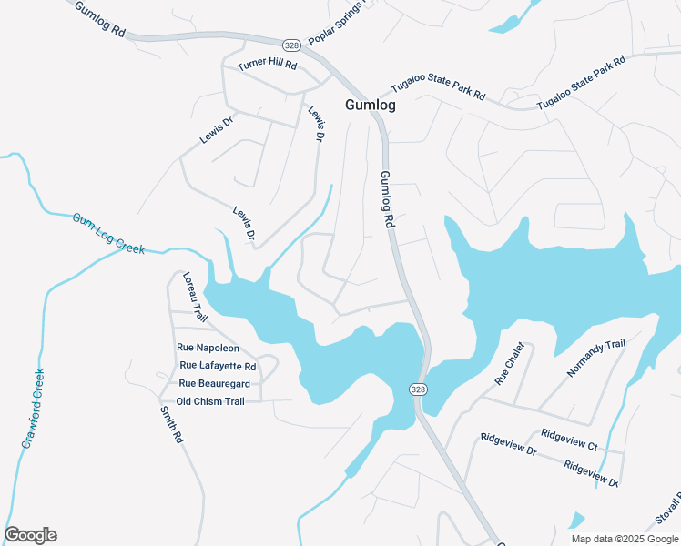 map of restaurants, bars, coffee shops, grocery stores, and more near 22 Oakwood Road in Lavonia