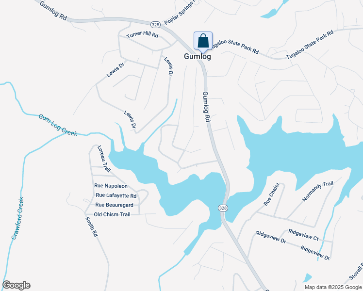 map of restaurants, bars, coffee shops, grocery stores, and more near 22 Oakwood Road in Lavonia