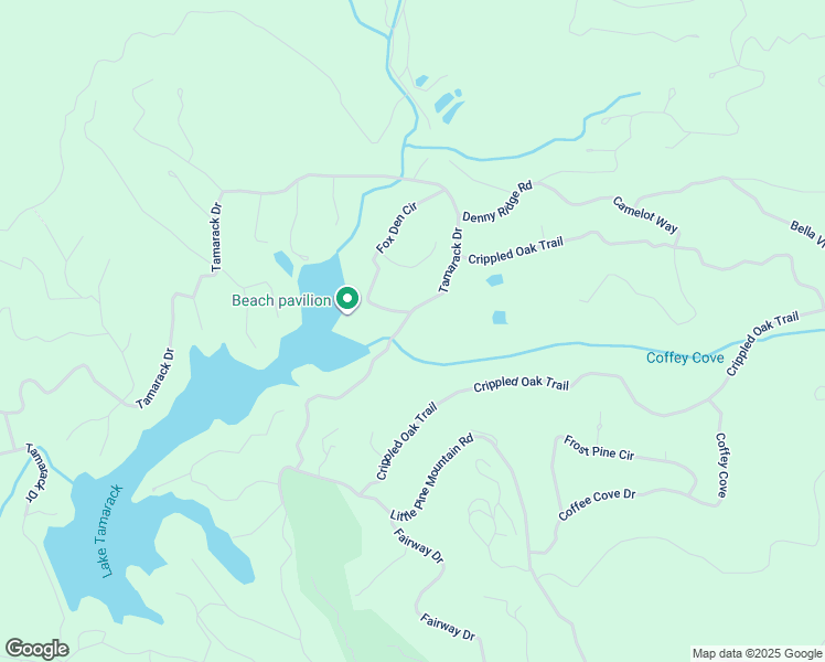 map of restaurants, bars, coffee shops, grocery stores, and more near 856 Tamarack Drive in Big Canoe