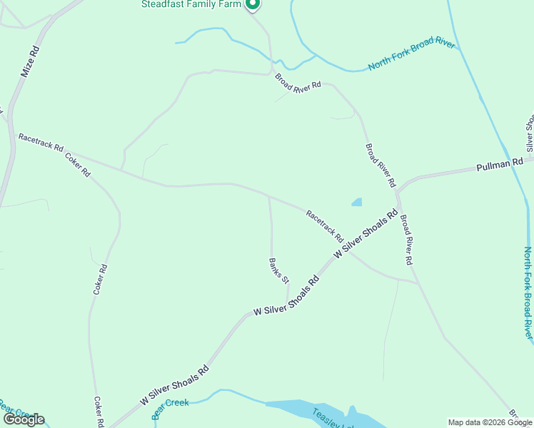 map of restaurants, bars, coffee shops, grocery stores, and more near 954 Racetrack Road in Eastanollee