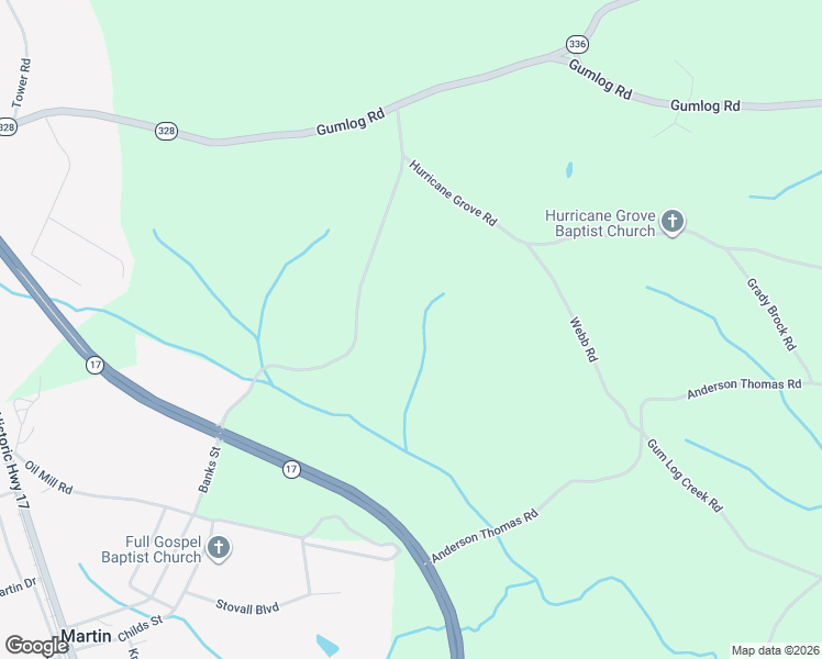 map of restaurants, bars, coffee shops, grocery stores, and more near Banks Street in Martin