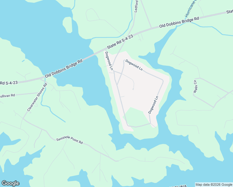 map of restaurants, bars, coffee shops, grocery stores, and more near 406 Dogwood Lane in Townville