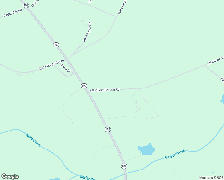 map of restaurants, bars, coffee shops, grocery stores, and more near Mount Olivet Church Road in Patrick