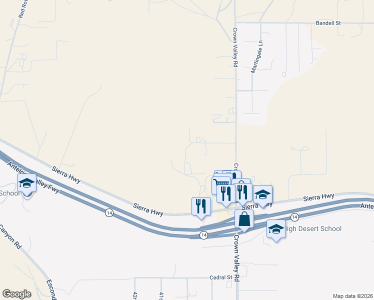 map of restaurants, bars, coffee shops, grocery stores, and more near 3966 Sourdough Road in Acton