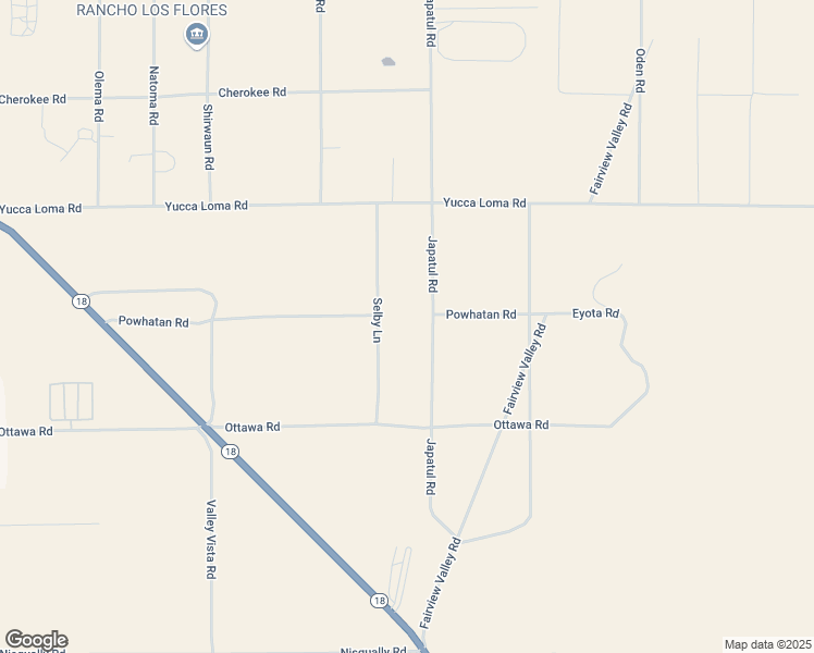 map of restaurants, bars, coffee shops, grocery stores, and more near Japatul Road in Apple Valley