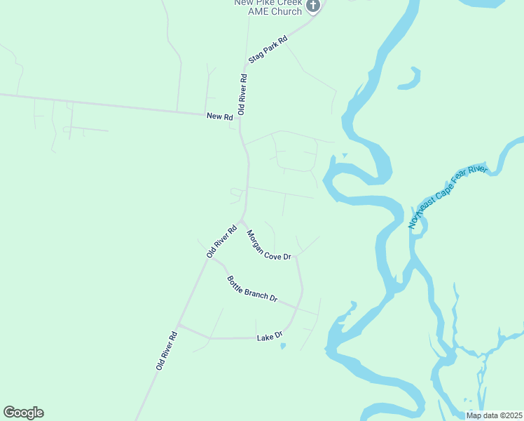 map of restaurants, bars, coffee shops, grocery stores, and more near 110 Exeter Court in Burgaw
