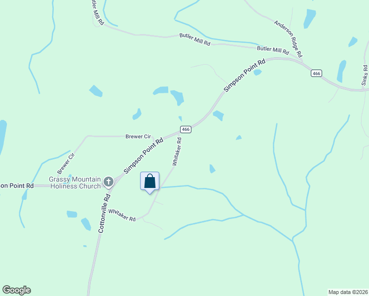 map of restaurants, bars, coffee shops, grocery stores, and more near 644 Whitaker Road in Grant