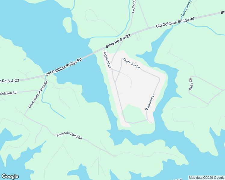 map of restaurants, bars, coffee shops, grocery stores, and more near 406 Dogwood Lane in Townville