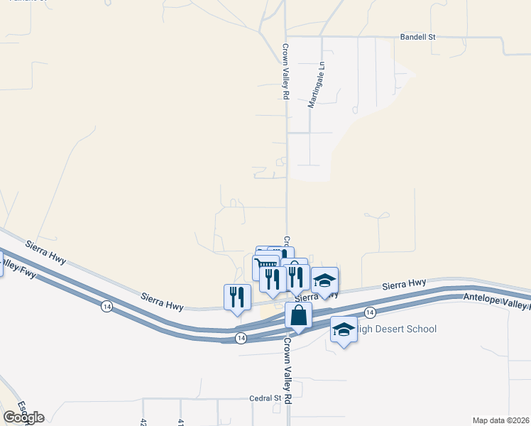 map of restaurants, bars, coffee shops, grocery stores, and more near 3832 Sourdough Road in Acton