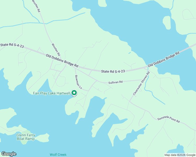 map of restaurants, bars, coffee shops, grocery stores, and more near 215 Sullivan Road in Fair Play