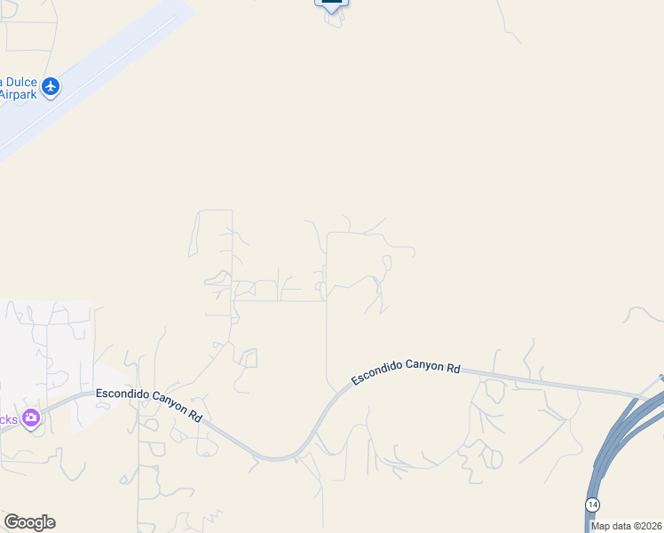 map of restaurants, bars, coffee shops, grocery stores, and more near Gas Line Rd in Santa Clarita