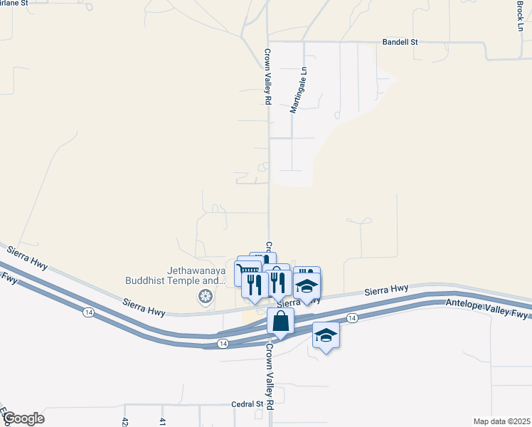 map of restaurants, bars, coffee shops, grocery stores, and more near 3808 Sourdough Road in Acton