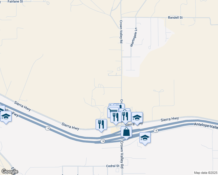 map of restaurants, bars, coffee shops, grocery stores, and more near Sourdough Road in Acton
