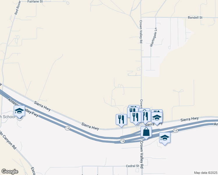 map of restaurants, bars, coffee shops, grocery stores, and more near Sourdough Road in Acton