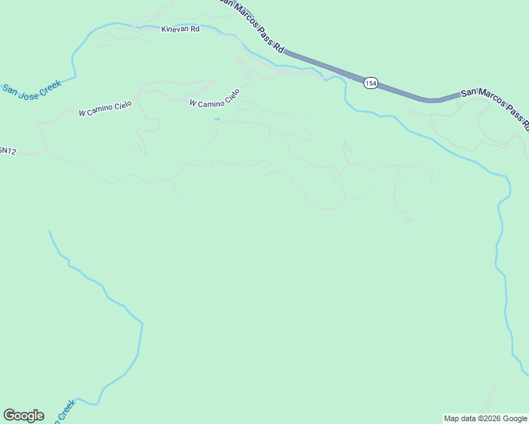 map of restaurants, bars, coffee shops, grocery stores, and more near 5651 West Camino Cielo in Santa Barbara