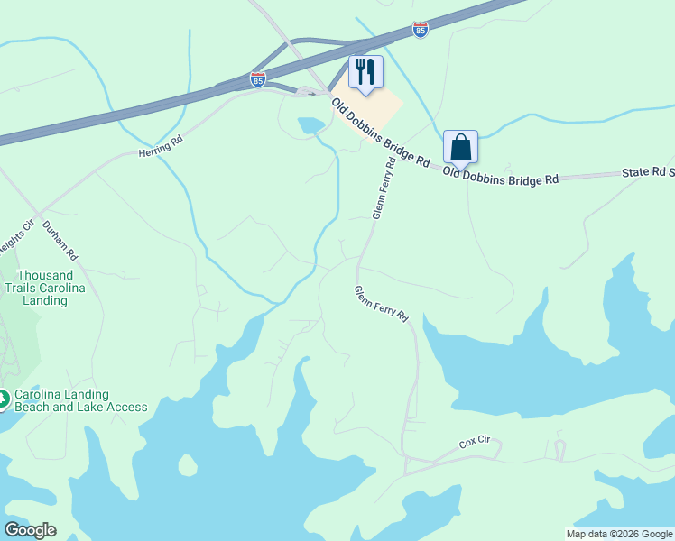 map of restaurants, bars, coffee shops, grocery stores, and more near 216 Lee Road in Fair Play