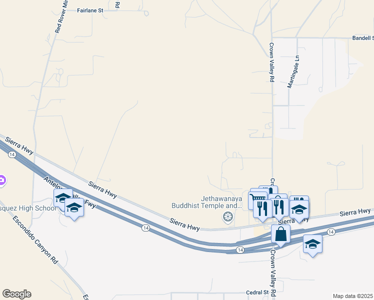 map of restaurants, bars, coffee shops, grocery stores, and more near Sourdough Road in Acton