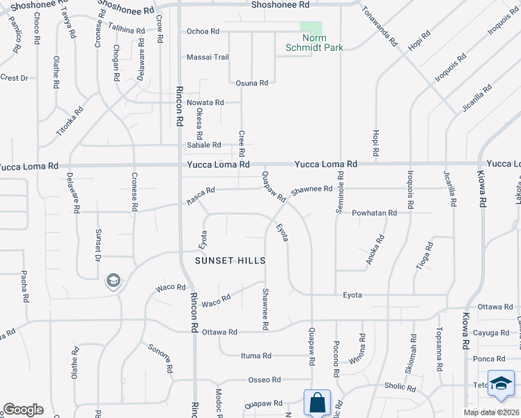 map of restaurants, bars, coffee shops, grocery stores, and more near 20312 Eyota in Apple Valley