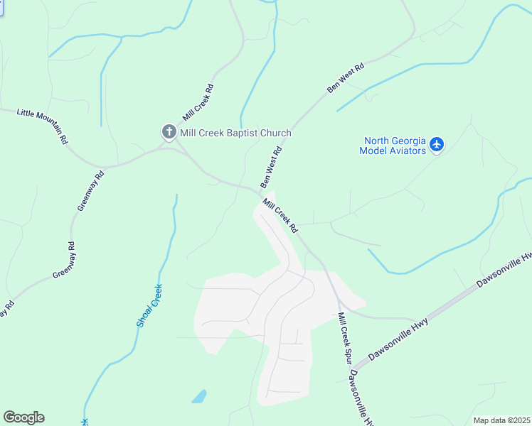 map of restaurants, bars, coffee shops, grocery stores, and more near 9 Makers Way in Dawsonville
