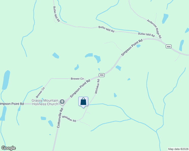 map of restaurants, bars, coffee shops, grocery stores, and more near 5359 Simpson Point Road in Grant